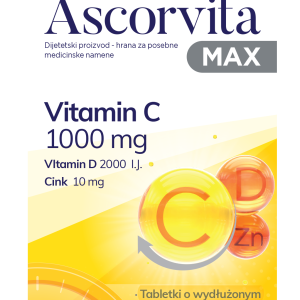 ZDROVIT ASCORVITA MAX SUPLEMENT USHQIMOR PER IMUNITETIN - 30 TABS