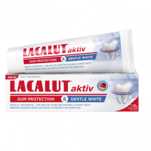 PASTE DHEMBESH LACALUT AKTIV & GENTLE WHITE 75 ML