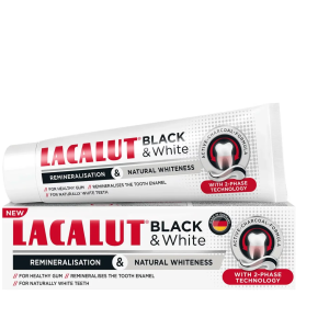 PASTE LACALUT BLACK & WHITE 75 ML