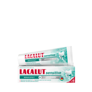 PASTE DHEMBESH LACALUT SENSITIVE REPAIR EFFECT  & GENTLE WHITE 75 ML