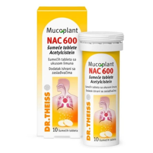 DR THEISS MUCO PLANT NAC 600 – 10 Tableta eferveshente me N-acetilcisteinë (NAC)
